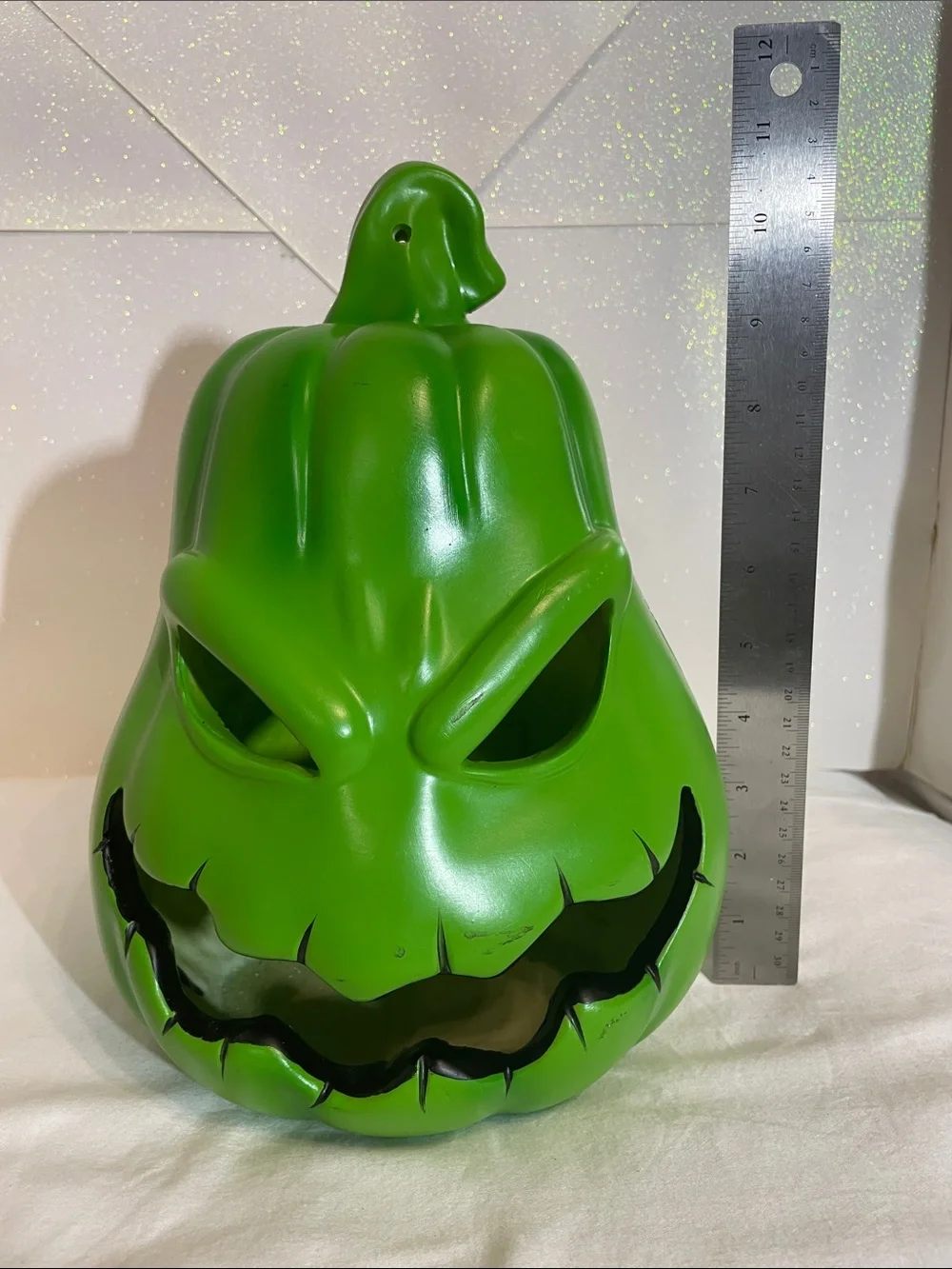 Disney Green Jack-O'-Lantern Ceramic Lantern